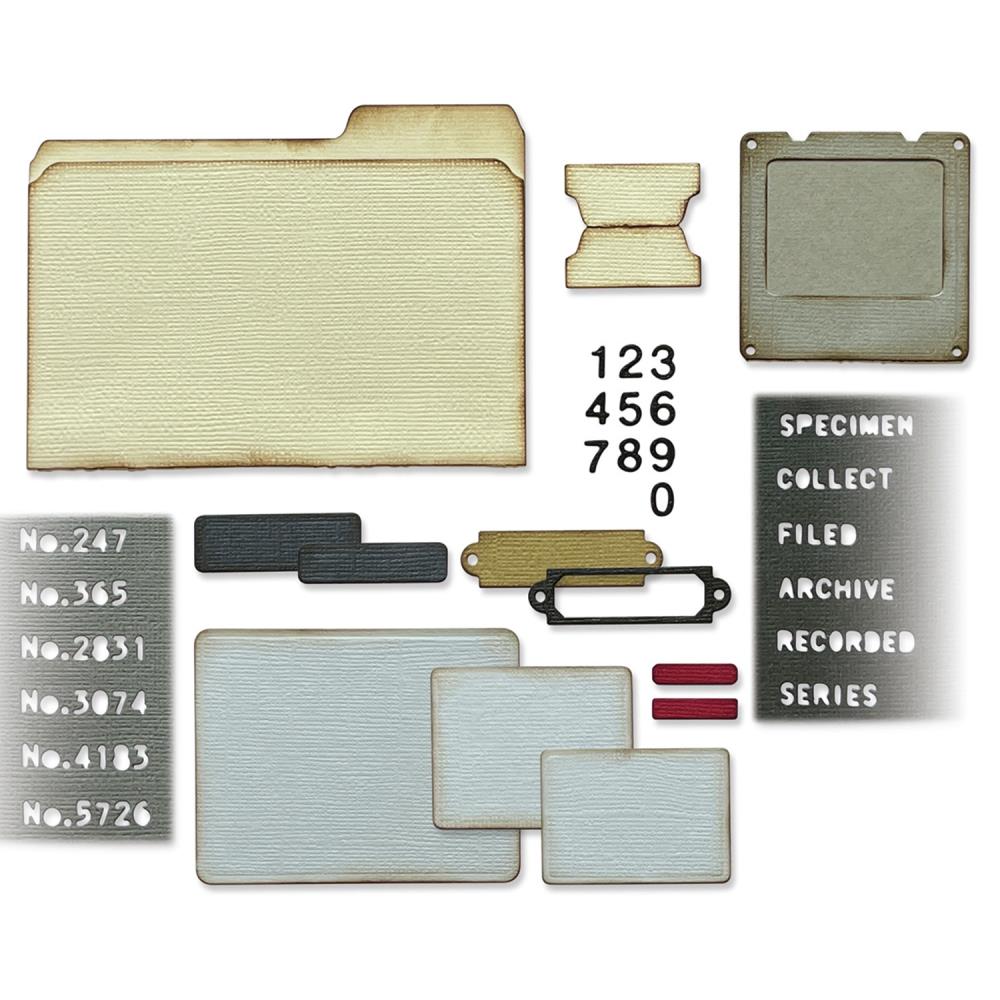 Sizzix Thinlits Dies By Tim Holtz 54/Pkg - Speciman