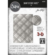 NEW! Sizzix 3D Texture Fades Embossing Folder By Tim Holtz - Quilted