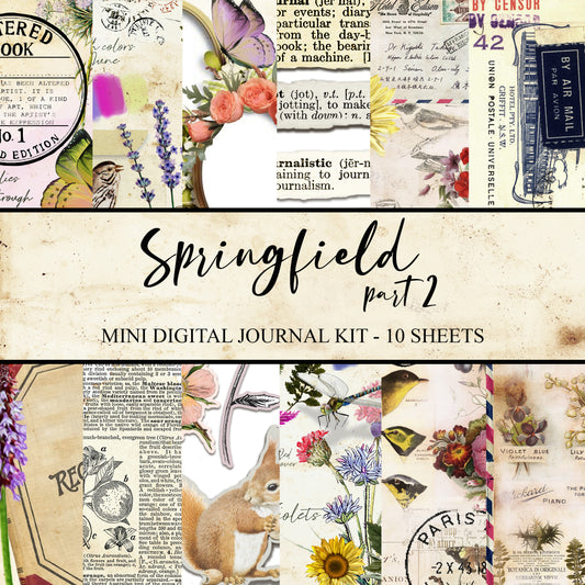 Springfield - PART2 - Journal Paper Pack - Digital - 10 SHEETS