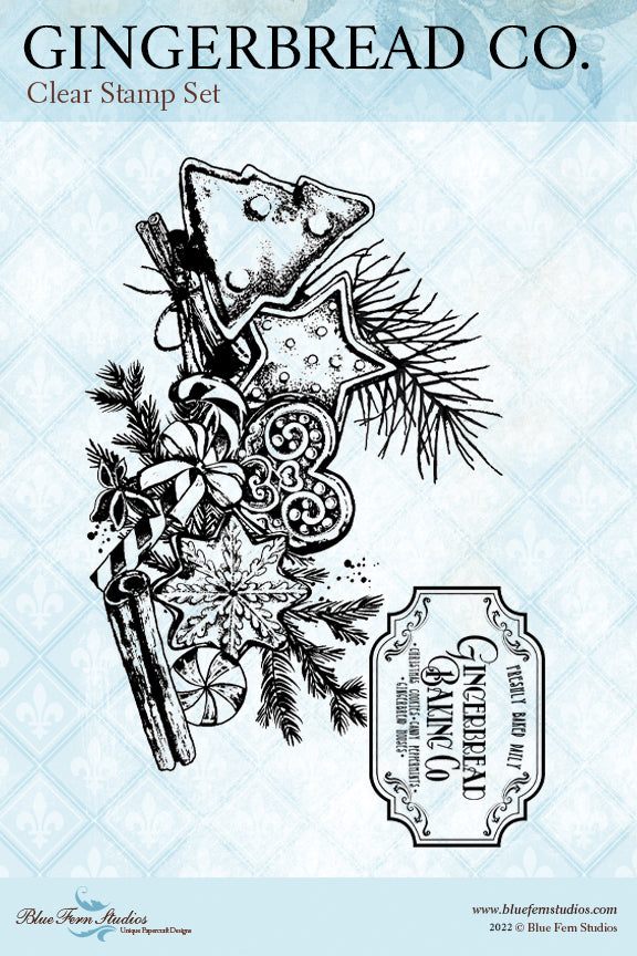 Mistletoe & Holly - Gingerbread Co. Stamp - NOW SHIPPING!