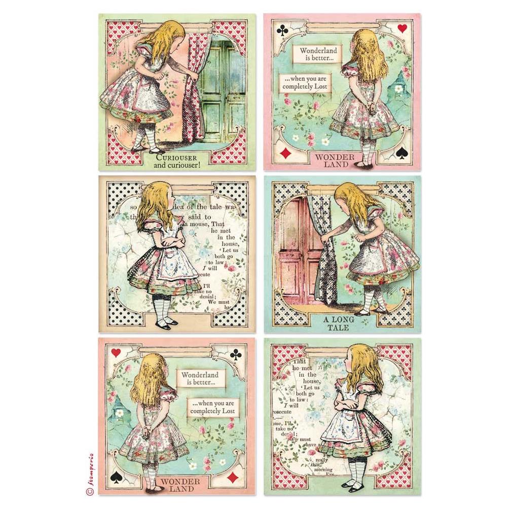 Stamperia Wonderland Rice Paper Pack - NEW