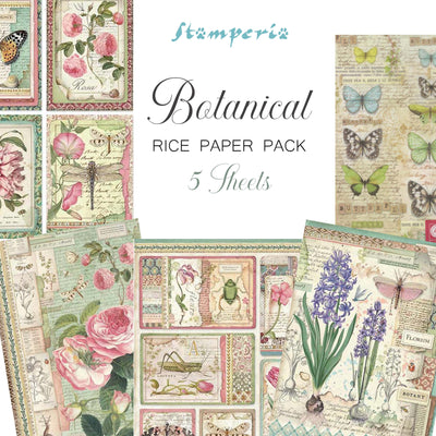 Stamperia Botanical Rice Paper Pack - NEW