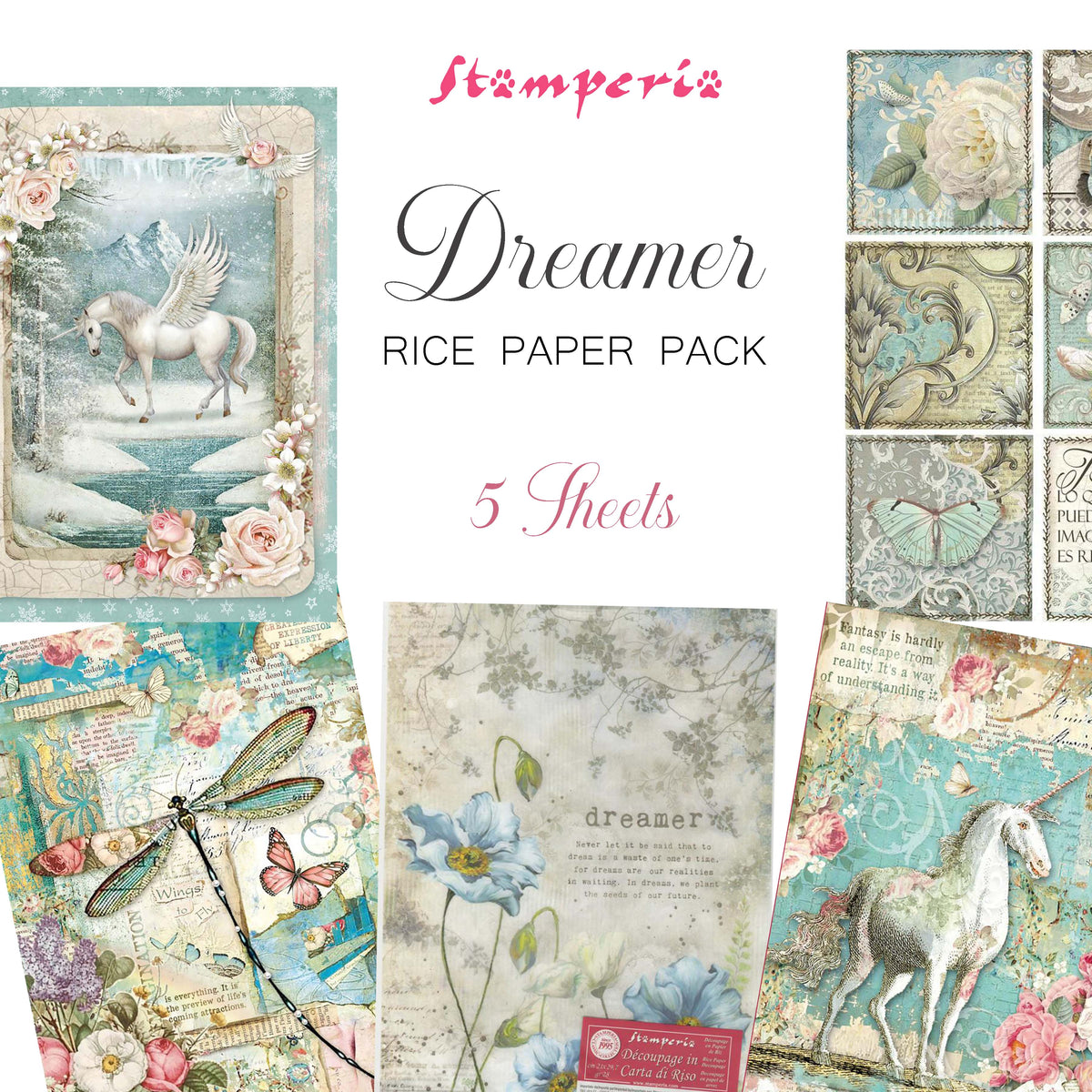 Stamperia Dreamer Rice Paper Pack - NEW
