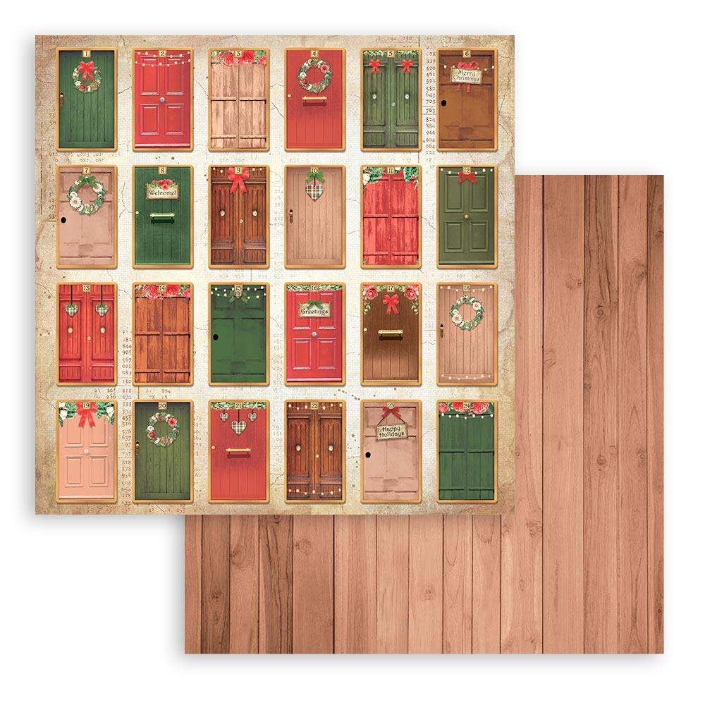 Stamperia Double-Sided Paper Pad 6"X6" 10/Pkg - Home for the Holidays