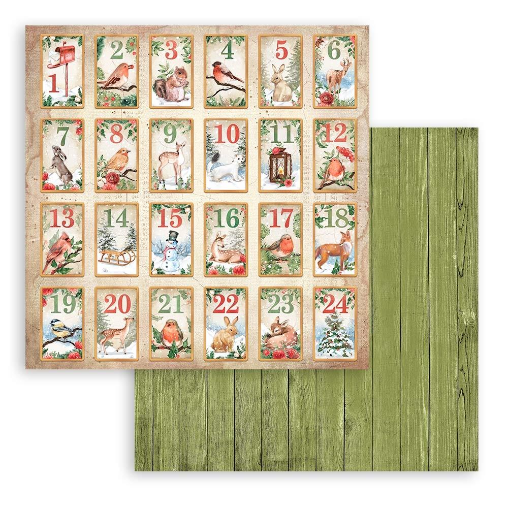 Stamperia Double-Sided Paper Pad 12"X12" 10/Pkg - Home for the Holidays