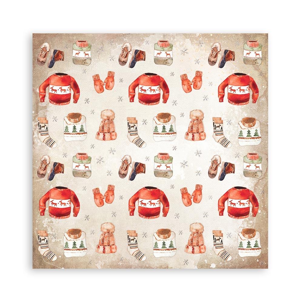 Stamperia Double-Sided Paper Pad 6"X6" 10/Pkg - Home for the Holidays