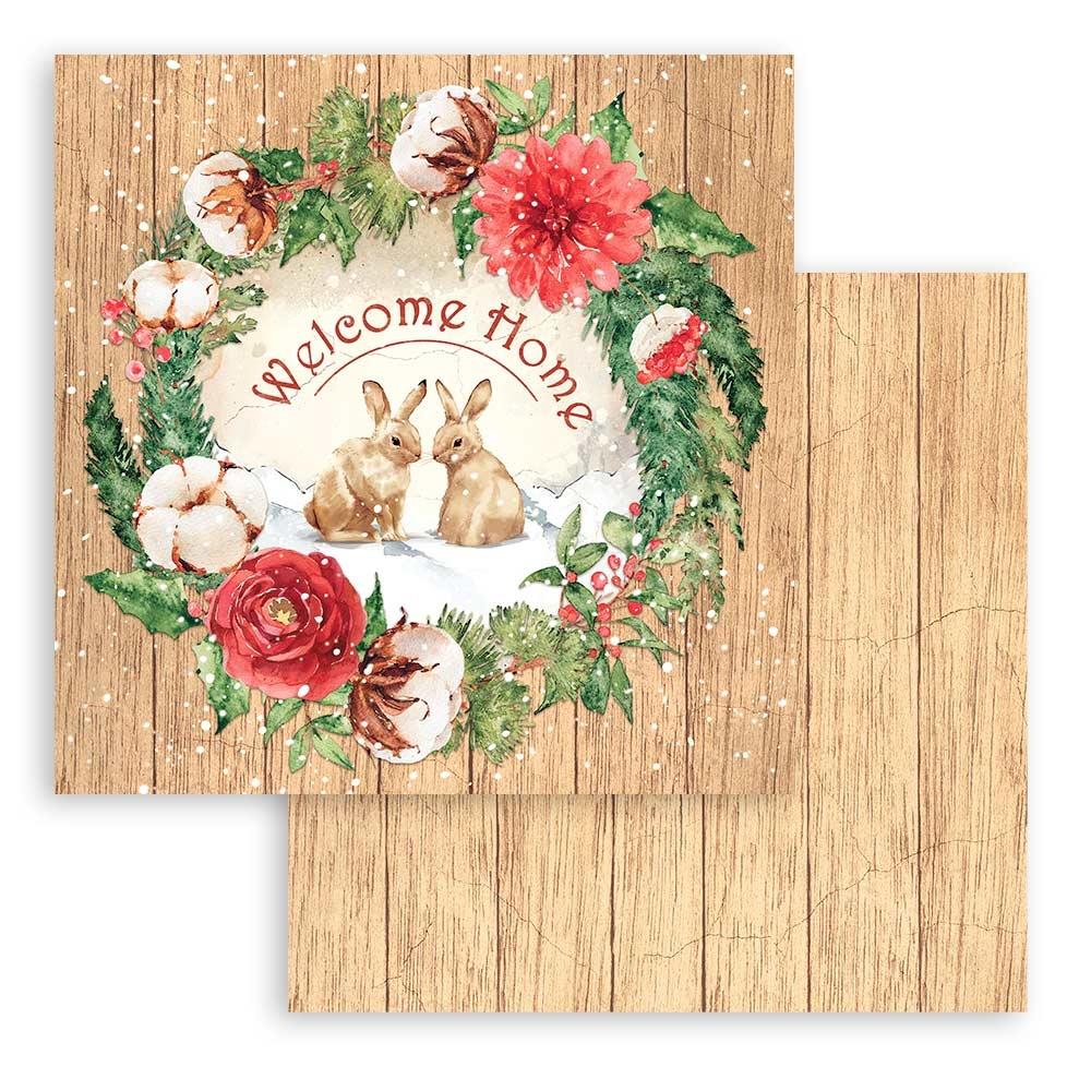 Stamperia Double-Sided Paper Pad 12"X12" 10/Pkg - Home for the Holidays