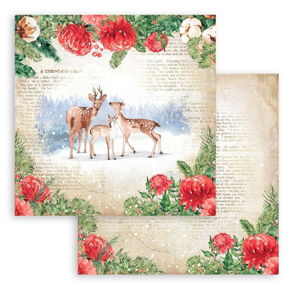 Stamperia Double-Sided Paper Pad 12"X12" 10/Pkg - Home for the Holidays