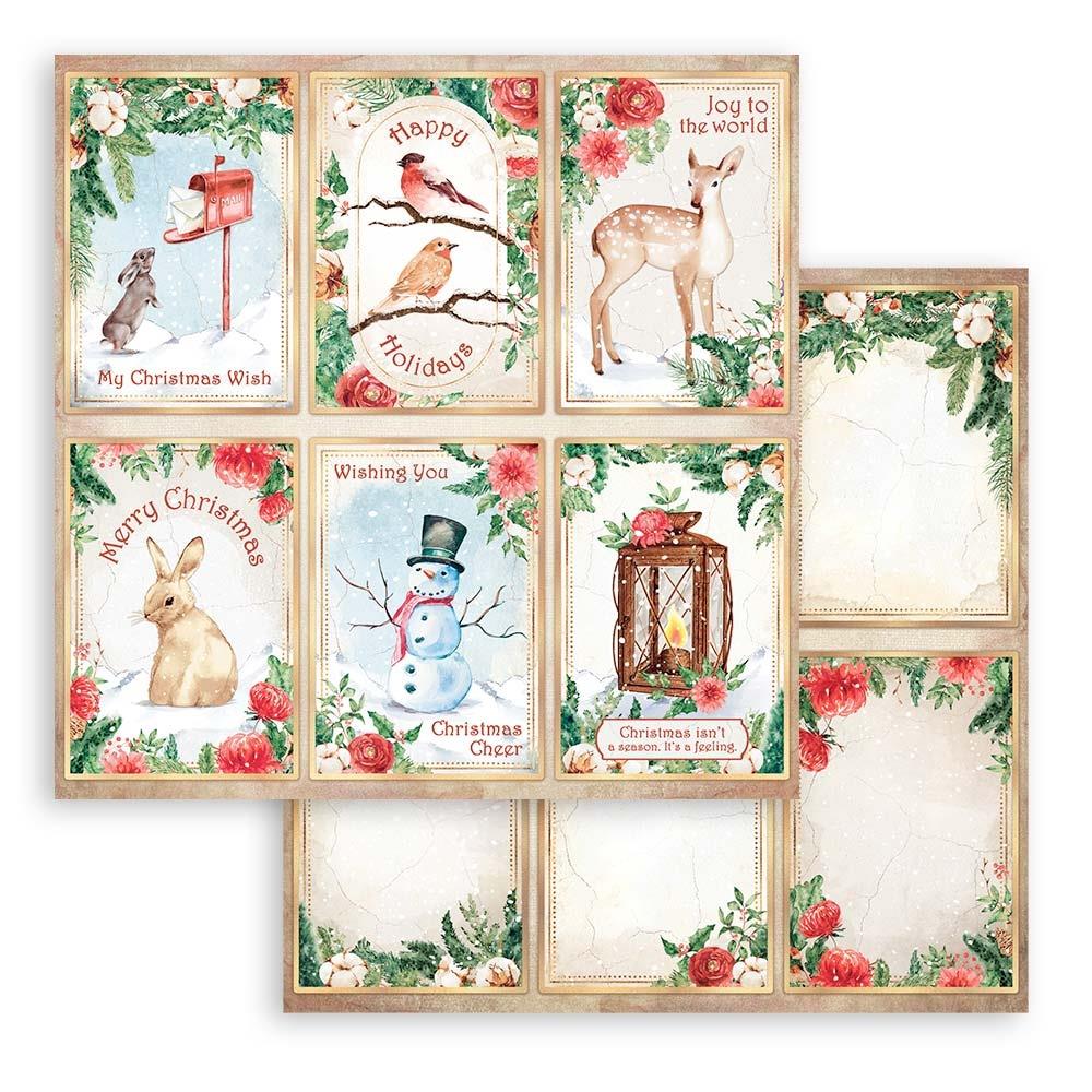 Stamperia Double-Sided Paper Pad 6"X6" 10/Pkg - Home for the Holidays