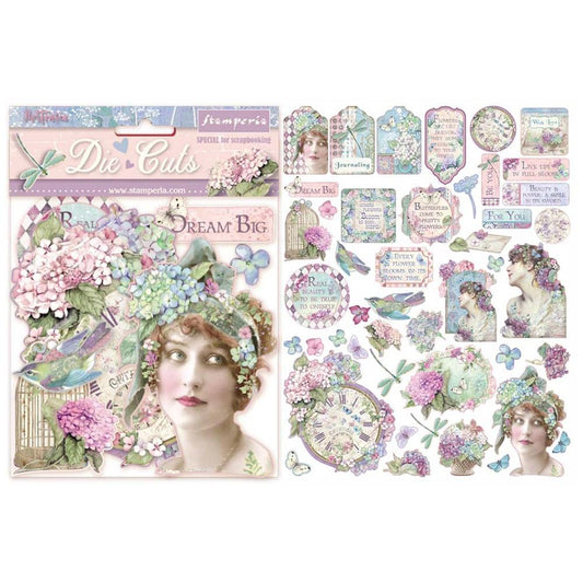 Stamperia Die Cuts - Hortensia