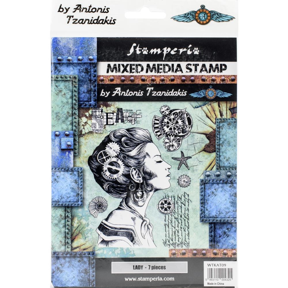 Stamperia Mixed Media Stamp Set - Lady