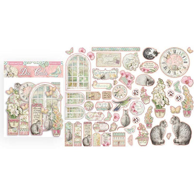 Stamperia Die Cuts - Orchid and Cats