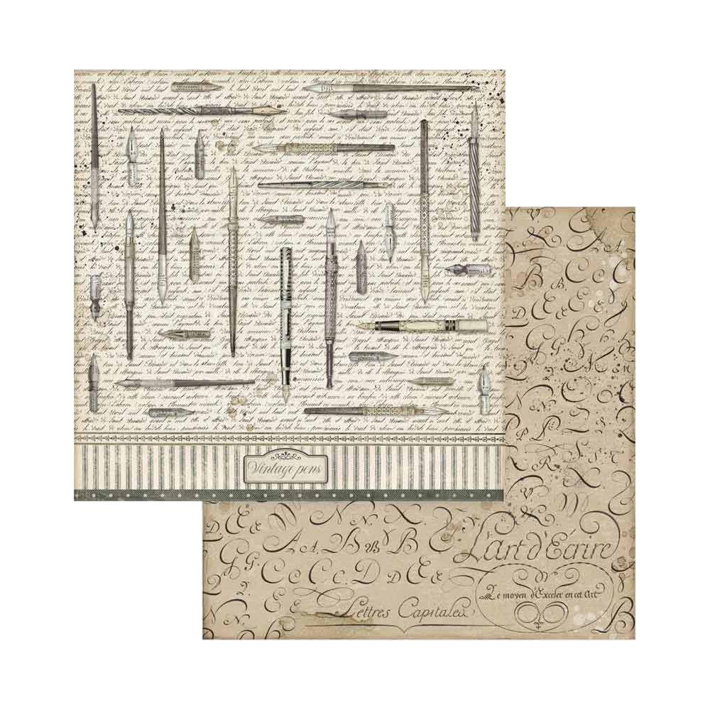 Stamperia 8 X 8 Paper Pack - Calligraphy