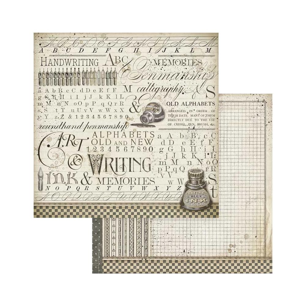 Stamperia 8 X 8 Paper Pack - Calligraphy