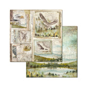 Stamperia 8 X 8 Paper Pack - Forest