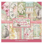 Stamperia 8 X 8 Paper Pack - Orchids and Cats