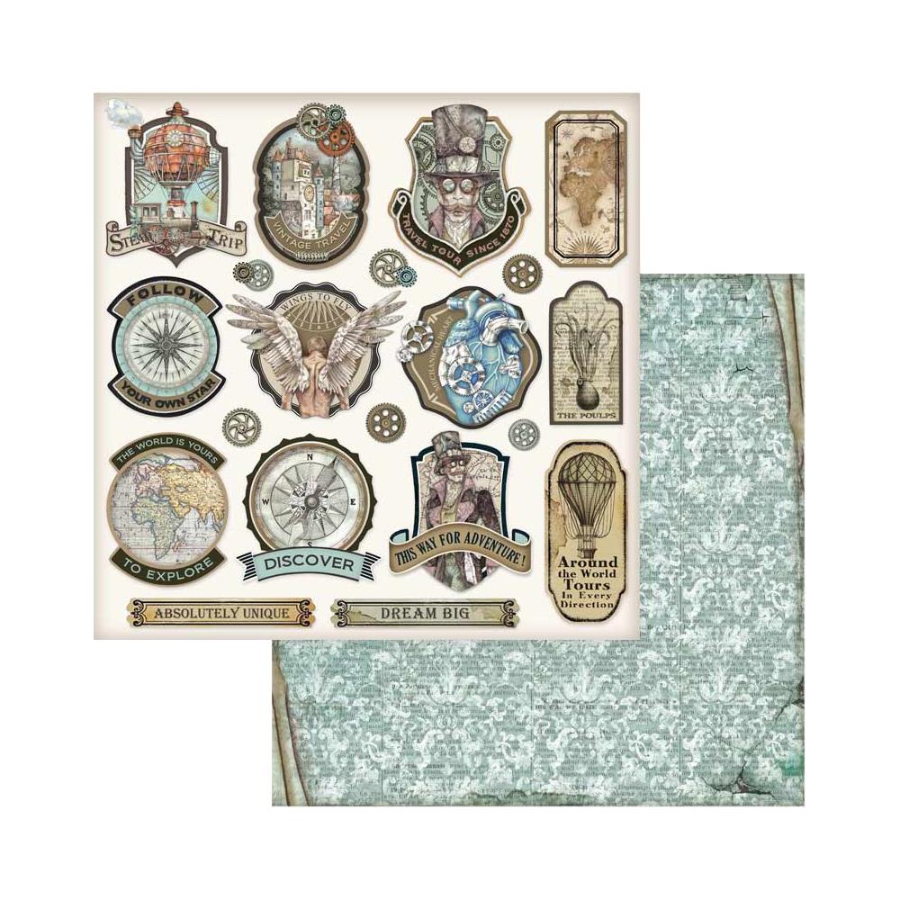 Stamperia 8 X 8 Paper Pack - Sir Vagabond