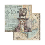 Stamperia 8 X 8 Paper Pack - Sir Vagabond