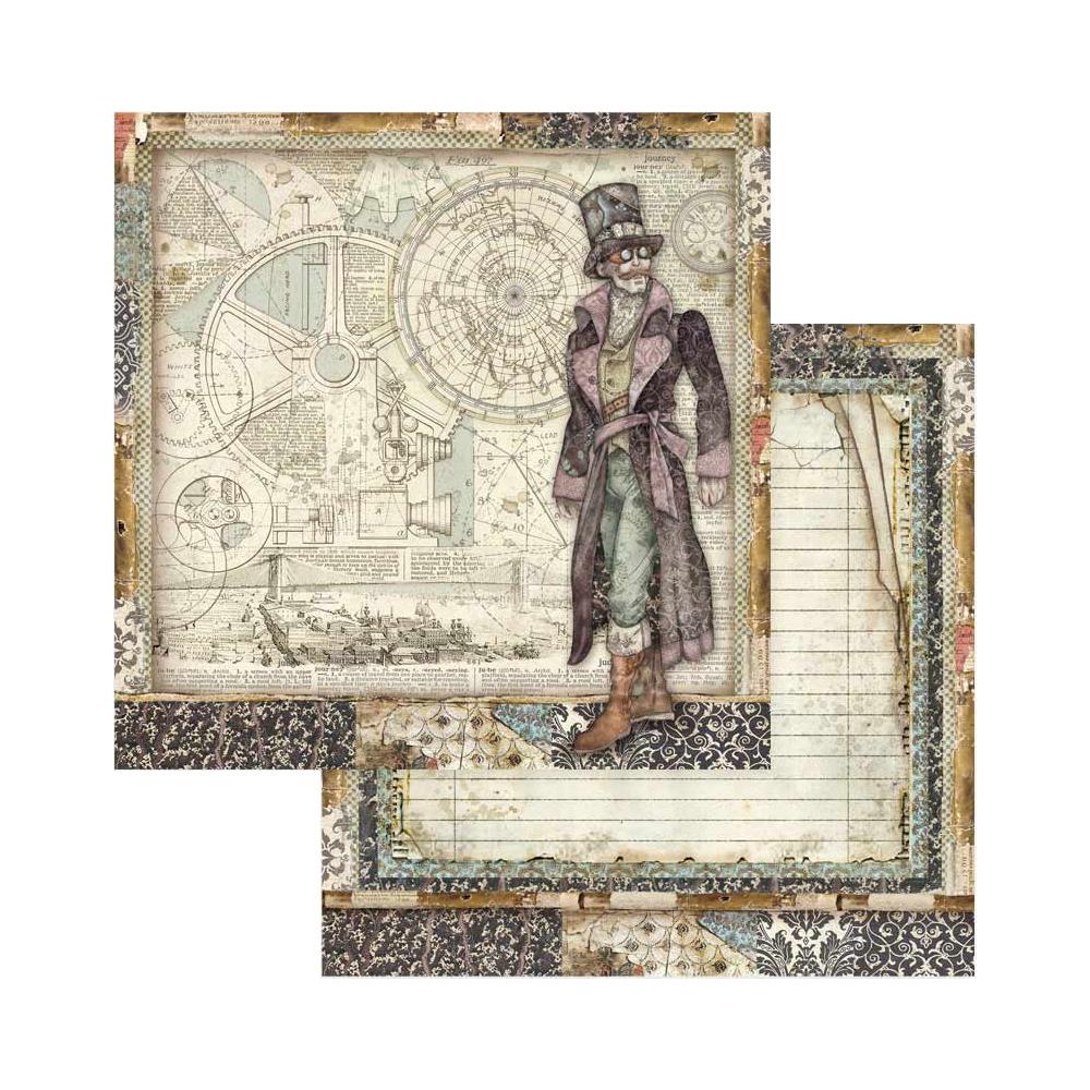 Stamperia 8 X 8 Paper Pack - Sir Vagabond