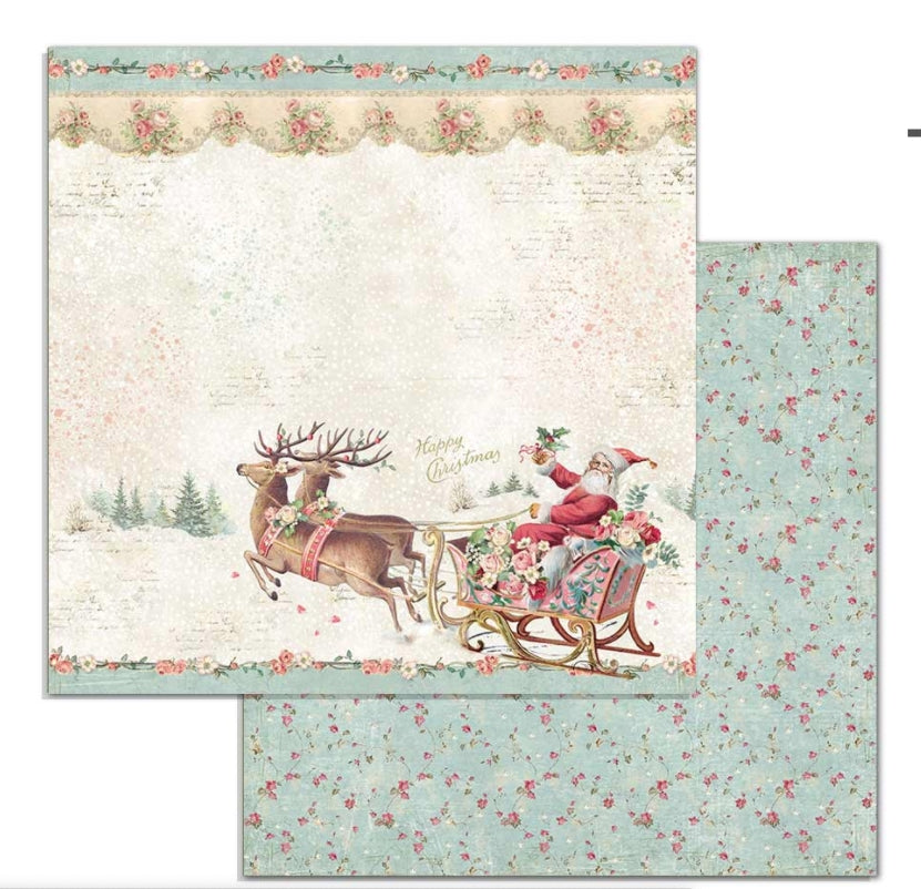 Stamperia 8x8 Paper Pack - Pink Christmas