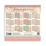 Stamperia Rose Parfum Background 8x8 Paper Pad