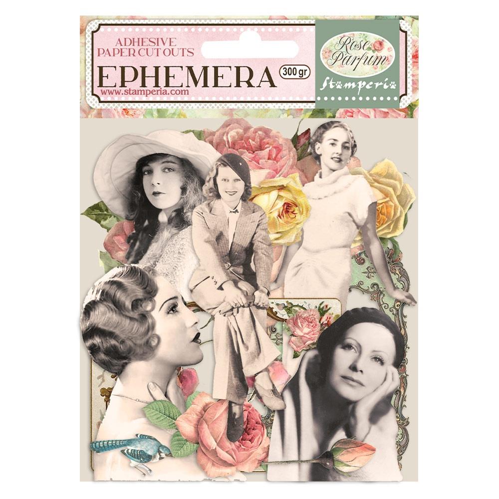 Stamperia Rose Parfum Ephemera  - Frames & Ladies