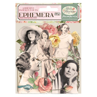 Stamperia Rose Parfum Ephemera  - Frames & Ladies