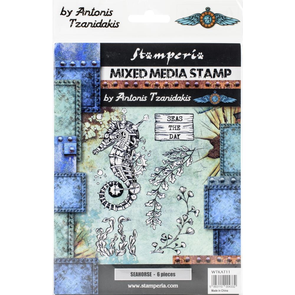 Stamperia Mixed Media Stamp Set - Seahorse