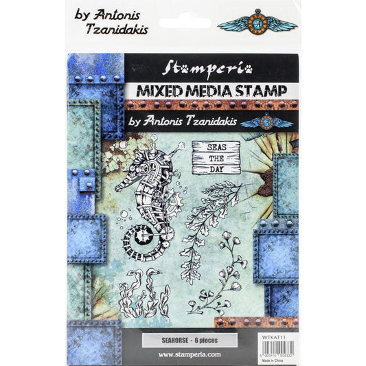 Stamperia Mixed Media Stamp Set - Seahorse