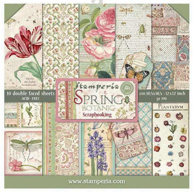 Stamperia - Spring Botanic - 12x12 Paper Pad