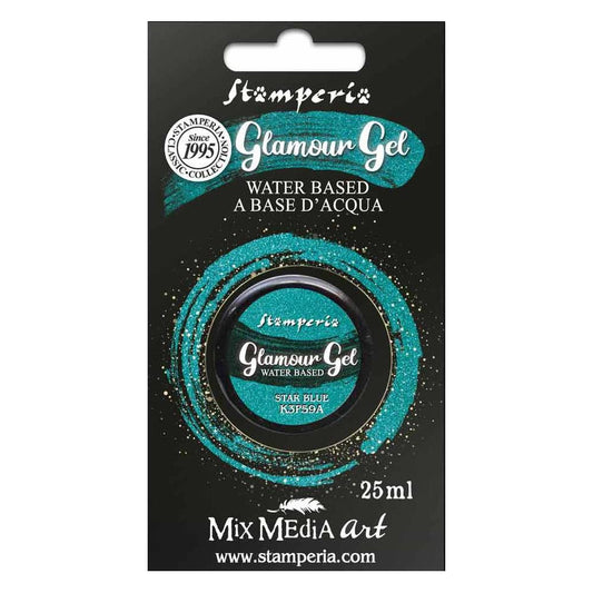 Stamperia Glamour Gel - Star Blue