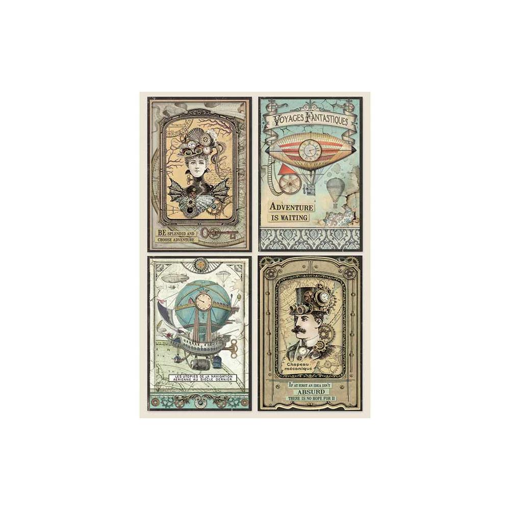 Stamperia Steampunk Rice Paper Pack - NEW