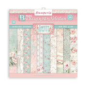 Stamperia Double-Sided Paper Pad 12"X12" - Sweet Winter Backgrounds