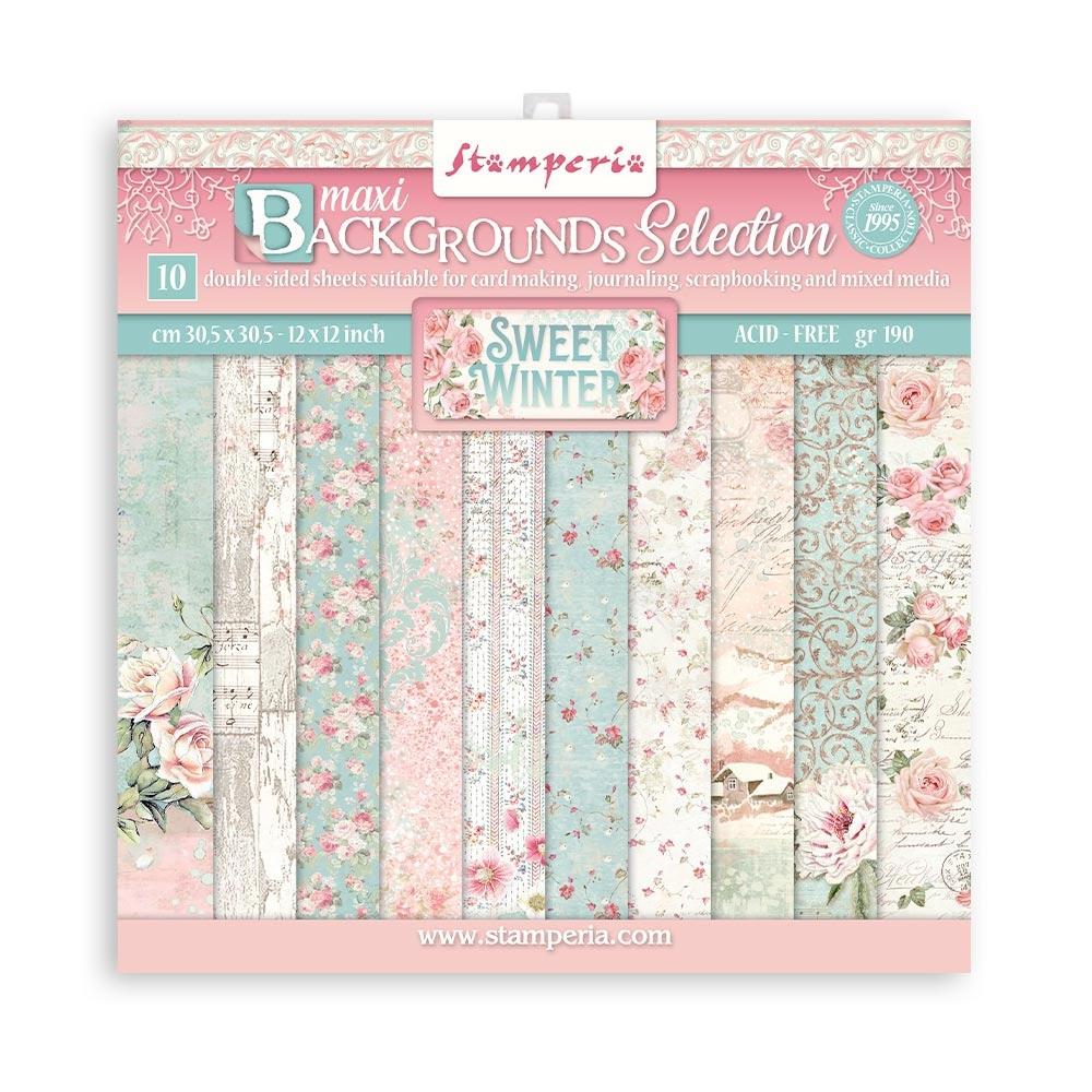 Stamperia Double-Sided Paper Pad 8"X8" - Backgrounds