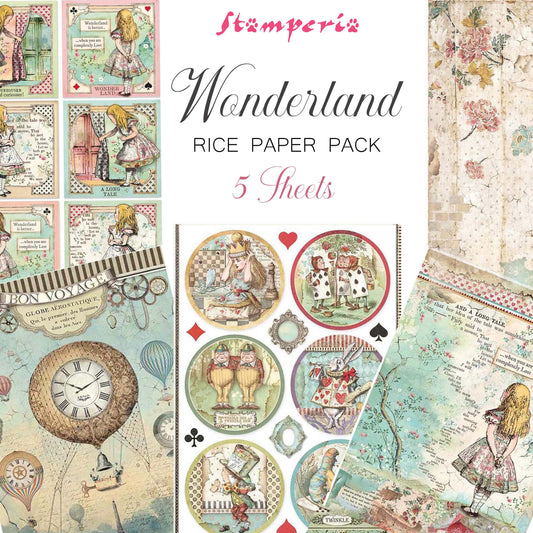 Stamperia Wonderland Rice Paper Pack - NEW
