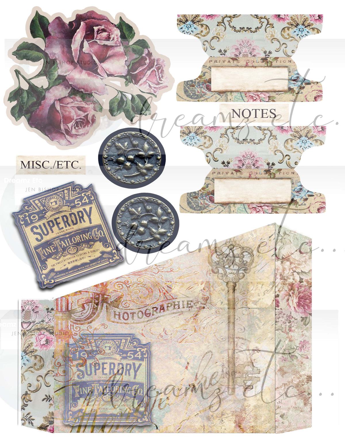 Steampunk Glamour Journal Kit (Bundle) - Digital