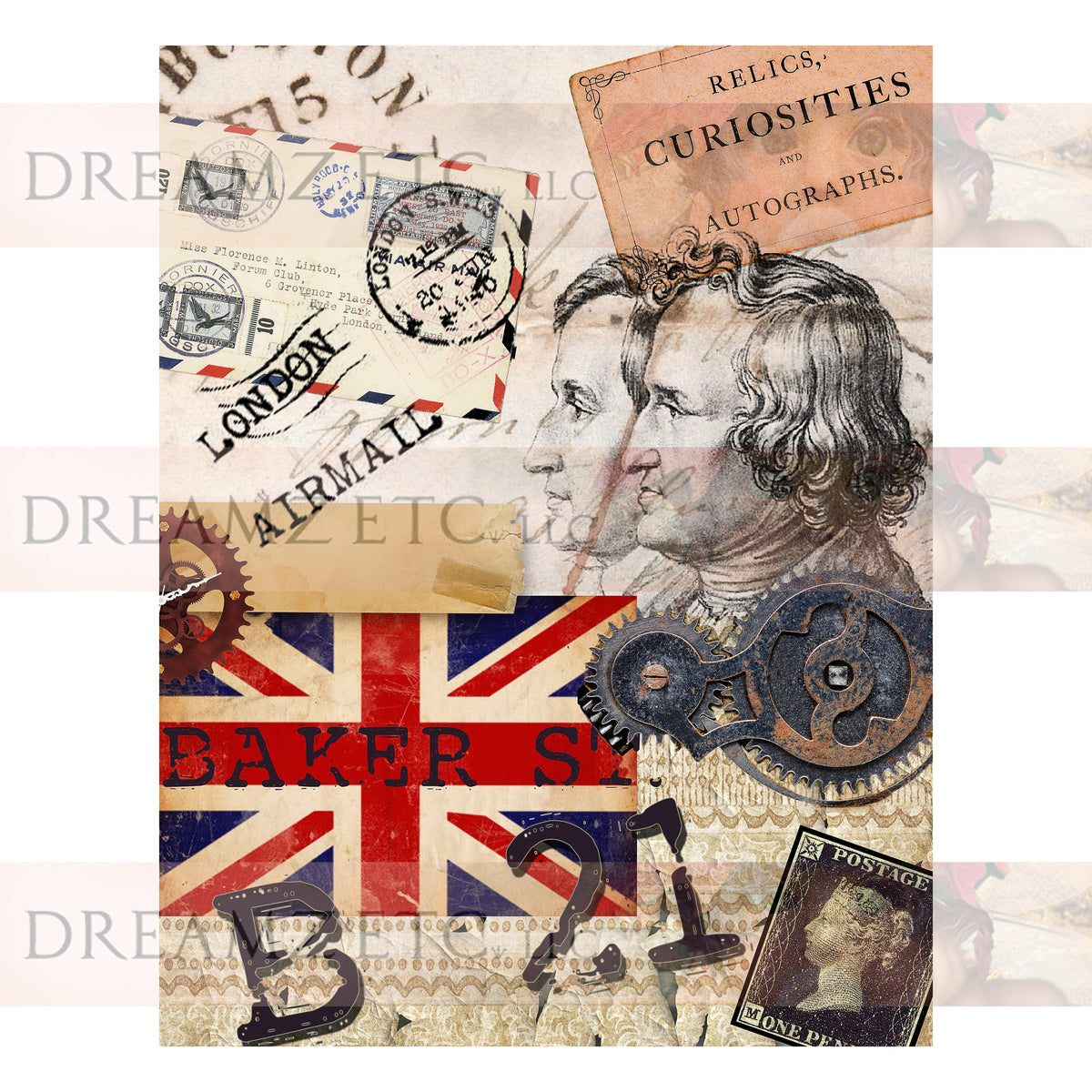 Steampunk Sherlock Digital Pack #3