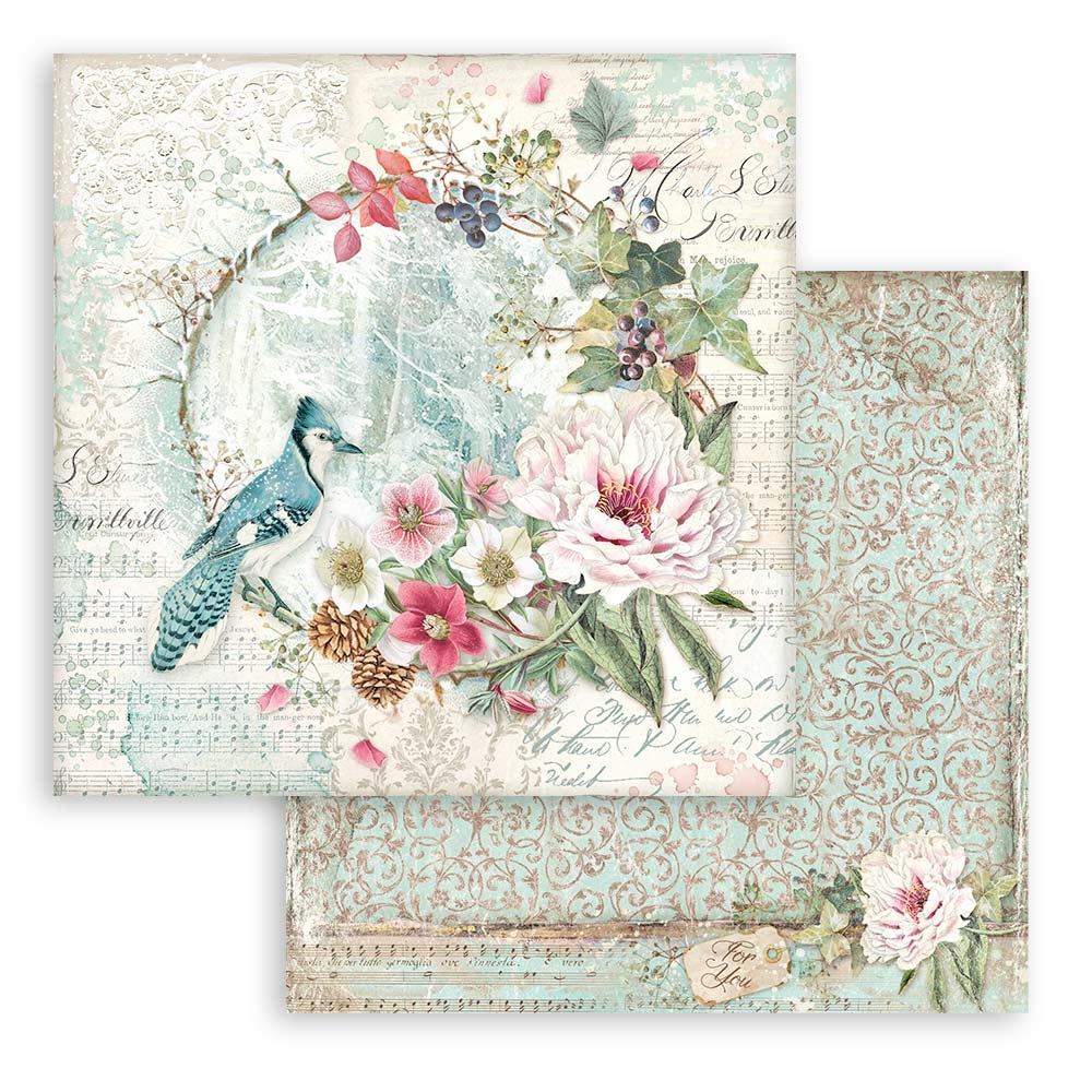 Stamperia Double-Sided Paper Pad 8"X8" 10/Pkg Sweet Winter