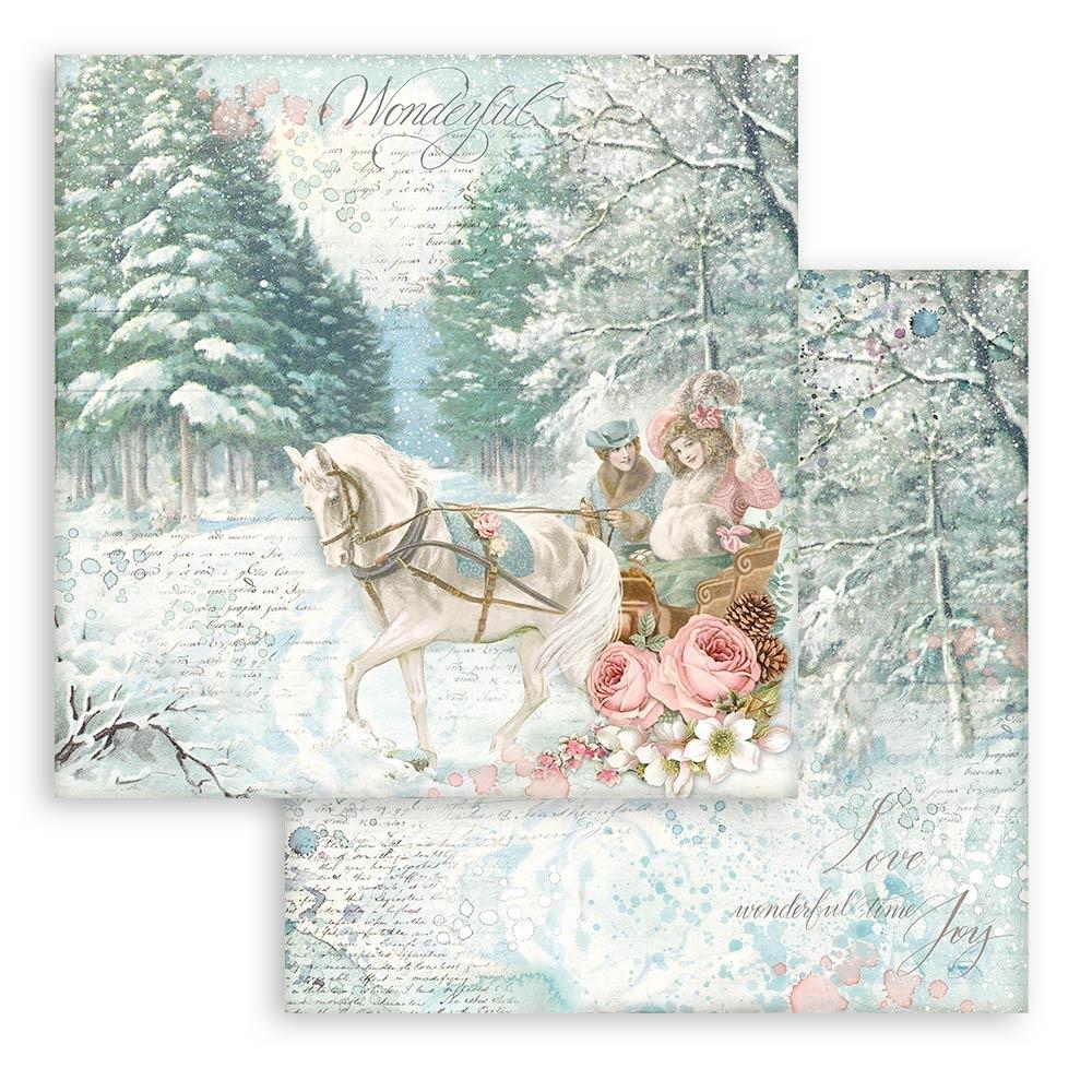 Stamperia Double-Sided Paper Pad 6"X6" 10/Pkg Sweet Winter