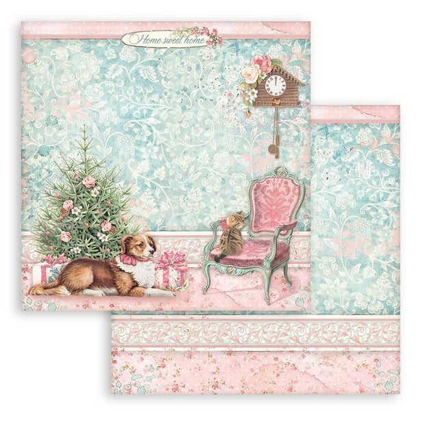Stamperia Double-Sided Paper Pad 8"X8" 10/Pkg Sweet Winter