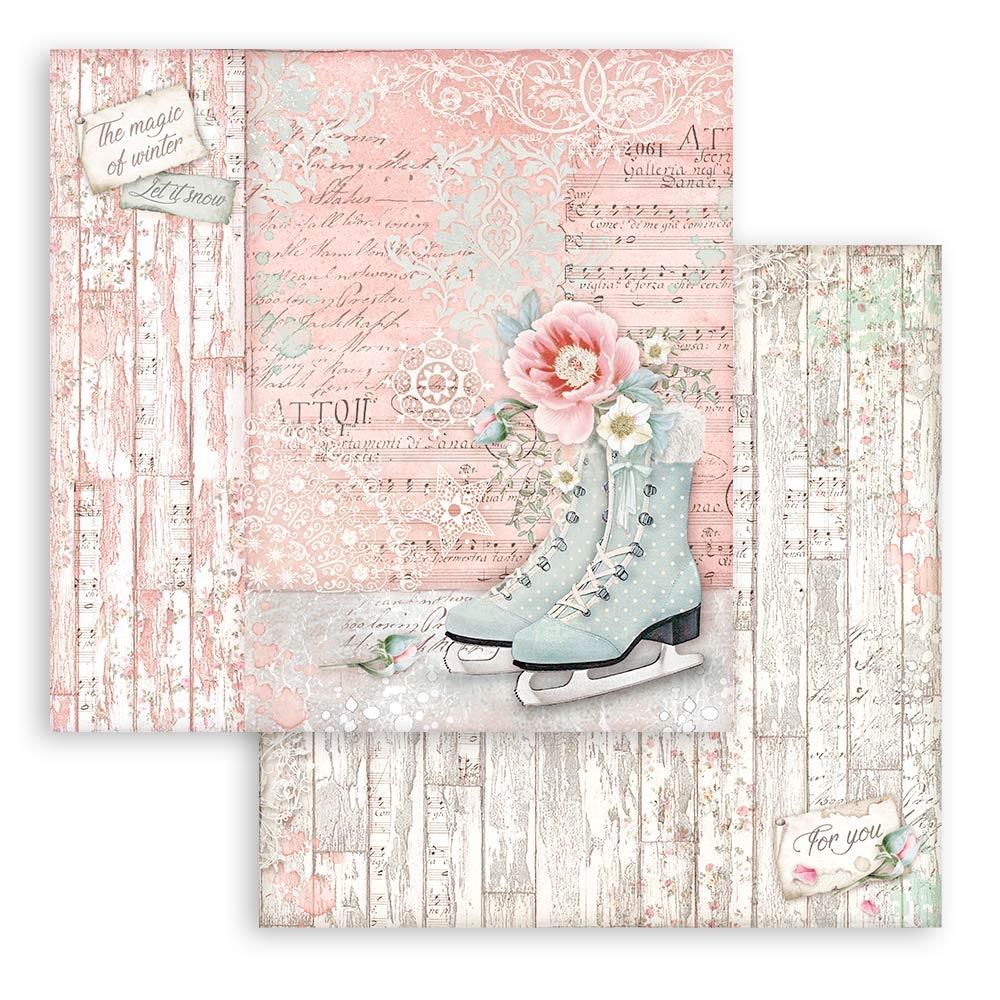 Stamperia Double-Sided Paper Pad 12"X12" 10/Pkg Sweet Winter