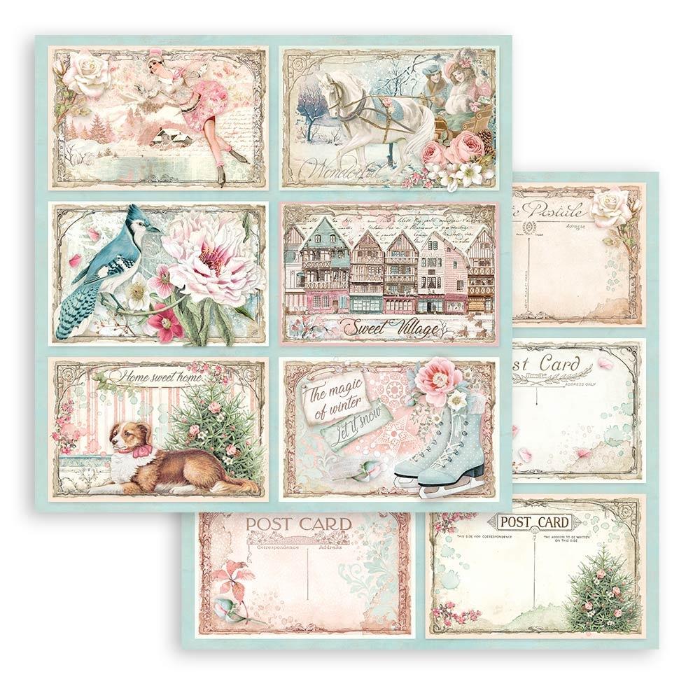 Stamperia Double-Sided Paper Pad 8"X8" 10/Pkg Sweet Winter