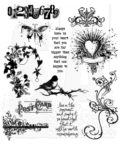 STAMPERS ANONYMOUS - Tim Holtz - URBAN CHIC STAMP SET