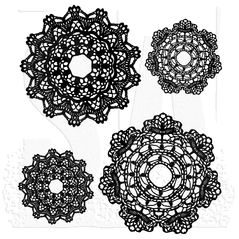 STAMPERS ANONYMOUS - Tim Holtz - Doily STAMP SET