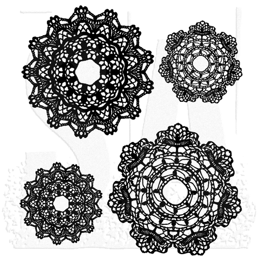 STAMPERS ANONYMOUS - Tim Holtz - Doily STAMP SET