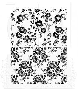Tim Holtz - Stampers Anonymous - VINES & ROSES STAMP SET