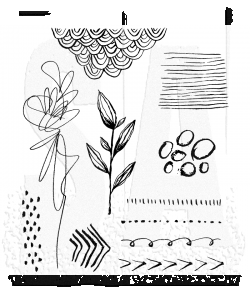 Tim Holtz - Stampers Anonymous - MEDIA MARKS 1 STAMP SET