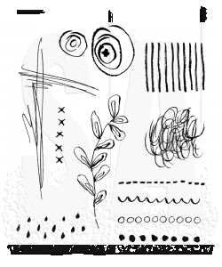 Tim Holtz - Stampers Anonymous - MEDIA MARKS 2 STAMP SET