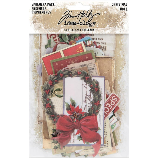 Tim Holtz - Idea-ology Ephemera Pack - Christmas Noel - Die-Cuts - Christmas (2019)