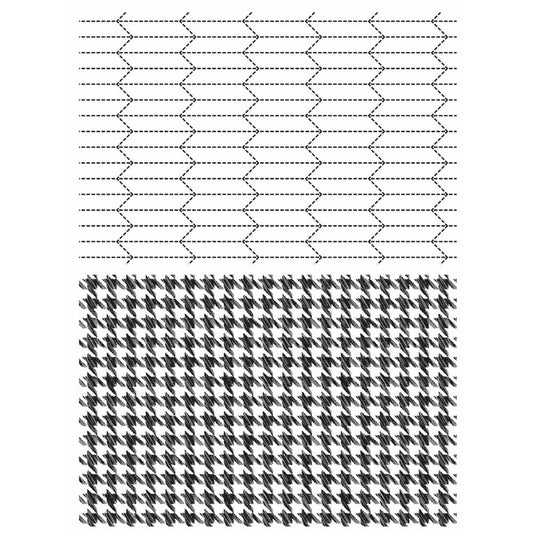 STAMPERS ANONYMOUS-Tim Holtz - Tailor and Houndstooth Stamp Set